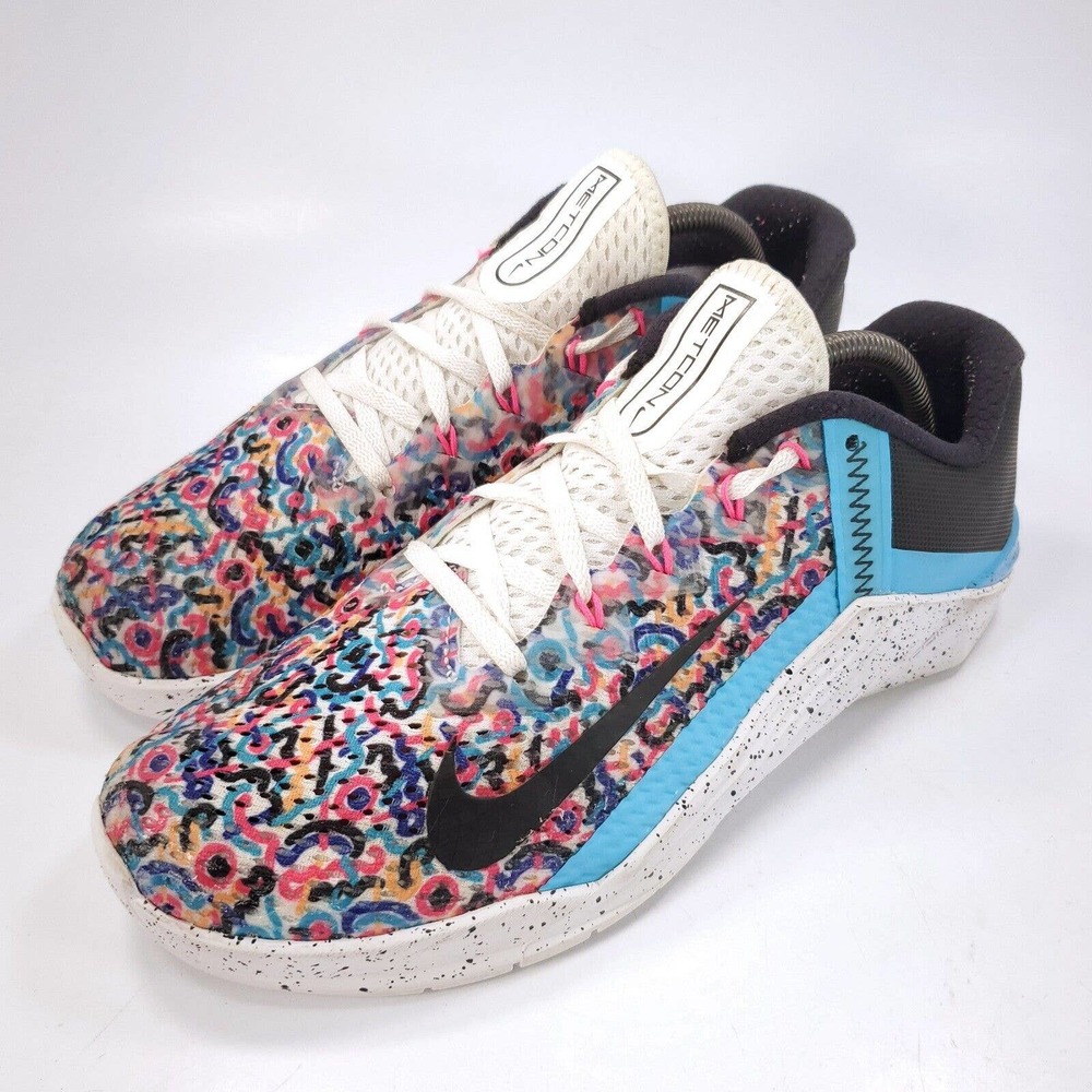 Nike Metcon 6 Athletic Training Shoe Womens Size 10 AT3160-104 Black White
